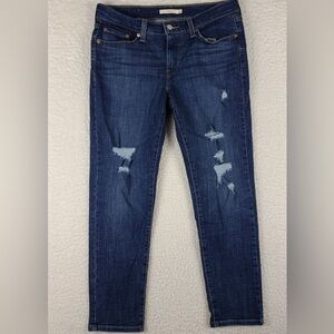 Levi's Blue Distressed Boyfriend women’s Jeans Size W30 L27